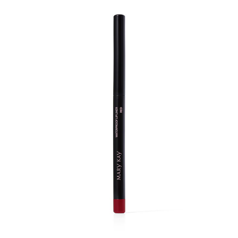 Capped Mary Kay Waterproof Lip Liner in Red against plain background image number null