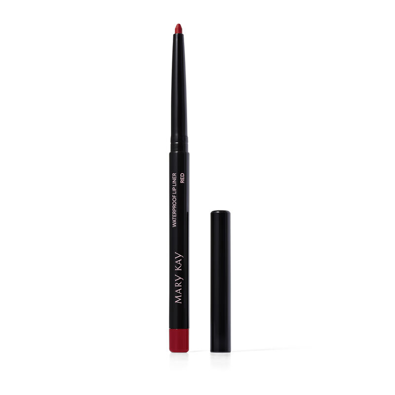 Uncapped Mary Kay Waterproof Lip Liner in Red against plain background image number null